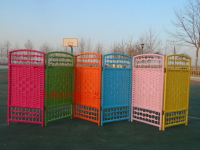 農家環保草編小屏風 幼兒園屏風 玄關隔斷 寵物隔斷兒童屏風 圍欄