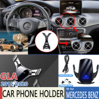 Mobile Phone Holder for Mercedes Benz GLA X156 GLA180 GLA200 GLA220 GLA250 200 220 250 220d AMG 2015~2020 Accessories for Iphone