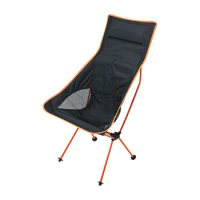 Portable Fishing Chair Ultralight Folding Chair Sturdy Beach Chair For Nature Hike Picnic Garden BBQ High Back Camping Chair