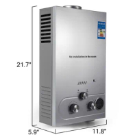 8L LPG gas water heater Instant hot gas water heater household bath bath equipment