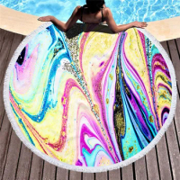 Fashion Printing Summer Beach Towel Outdoor Travel Beach Swimming Bath Towel Soft Microfiber Outdoor Sport Yoga Mat