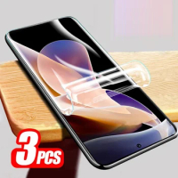 3PCS Screen Protector For ZTE Axon 30 40 50 Ultra Soft Protective Protection Hydrogel Film For ZTE Axon 30 40 Pro Not Glass