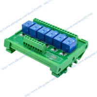 6 channels 24V 10A DIN rail mount Relay Module driver board output amplifier board PLC board SL relay SRD-24VDC-SL-C NPN