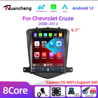 For Chevrolet Cruze 2008-2012 Carplay Android 12 Car Radio Multimedia Video Player Navigaion Head Unit Stereo 2Din Audio Speaker