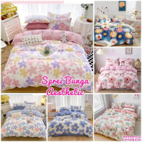 New Sprei Motif Bunga Aesthetic UK 180X200 Bed No 1 King Size Dan 120X200 Bed No 3 Single Size / Spr