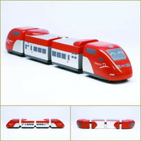 荷比法高鐵THALYS列車 鐵支路4節迴力小列車 迴力車 火車玩具 壓克力盒裝 QV042T1 TR台灣鐵道