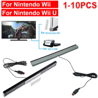 1-10pcs For Nintendo Wii/Wii U Console Sensor Bar USB Infrared TV Ray Wired Remote Sensor Bar Reciever Inductor Game Accessories