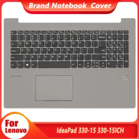NEW For Lenovo IdeaPad 330-15ICH 330-15 Laptop Palmrest Upper Case Keyboard Bezel Cover Fingerprint Hole 330-15ICH 15.6 Inch