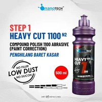 STEP 1 HEAVY CUT N2 (500ML) ABRASIVE 1100 - nanoTECH PROTECTION - PENGHILANG BARET KASAR - POLES MOB