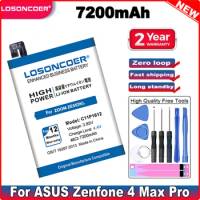 LOSONCOER 7200mAh C11P1612 Battery For ASUS Zenfone 4 Max Pro Plus X00ID ZC554KL For Zenfone 3 Zoom ZE553KL Z01HDA