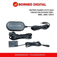 BATTERY DUMMY LP-E17 (DUS COKLAT) DR-E18 DSLR 750D , 800D , 200D / EOS R
