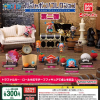 5pcs/set Genuine Bandai ONE PIECE Collection of prop 02 in the drama: Twisted Egg Chopper Perona Figure Model Toy Gift