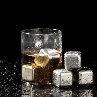 創意304不銹鋼冰塊金屬速凍冰粒 酒吧飲料威士忌酒速凍不銹鋼冰塊