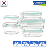 Glasslock 強化玻璃微波保鮮盒5件組