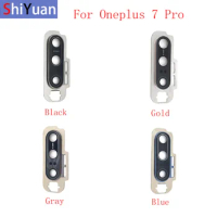 Rear Back Camera Lens Glass with Frame Holder Rear Housing Cover For Oneplus 7 Pro Replacement Parts