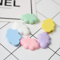 10pcs/pack Resin White Cloud Slime Accessories Supplies DIY Phone Case Fridge Sticker Crystal Mud Fluffy Floam Slime Decoration