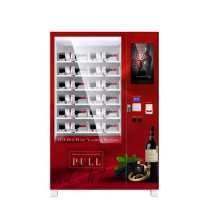 22 Inch Touch Screen Combo Vending Machine Vendor Smoothie Alcohol Wine Cupcake Perfume Glass Bottle Soup Drink Dispenders