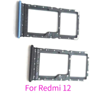 10PCS For Xiaomi Redmi 12 SIM Card Tray Slot Holder Adapter Socket