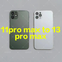 For Iphone 11pro max to 13pro max Back DIY Back Cover Housing Battery Middle Frame Replacement Iphone 11pro max Like 13pro max