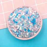 100g Mixed Rhinestone Cloud Slices Polymer Hot Clay Sprinkles for Slimes Filler Tiny Cute Plastic Klei Accessories DIY Crafts