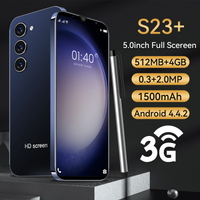 In-stock Cross-border Mobile Phones S23+  HD Screen Android SmartPhone Dual SIM 4 Nuclear Low Price 