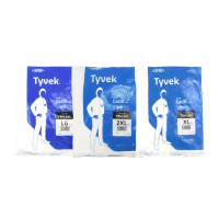 【美國杜邦】185-1422A DUPONT 連體帶帽防護衣 防護服 機上隔離衣 Tyvek500 醫療防護 搭機防護(L)
