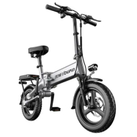 14-Inch Aluminum Alloy Chain-Free Drive Shaft Lithium Battery Driving Electric Bicycle Folding Elect