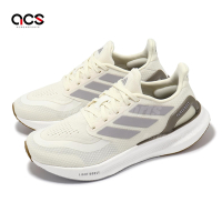 adidas 慢跑鞋 Pureboost 5 W 女鞋 米白 棕 緩衝 回彈 運動鞋 愛迪達 IF9205