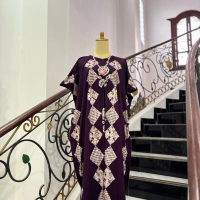 [DHA BATIK] DASTER LOWO BATIK CAP PREMIUM VIOLET Busui Rayon