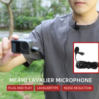 Lavalier Microphone for DJI Action 4 Action 3 Action 2 Insta360 One RS R Insta360 X3 X2 Accessories Effective Noise Reduction