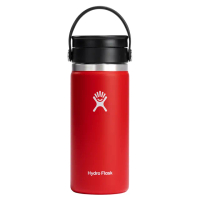 【Hydro Flask】16oz/473ml 寬口旋轉咖啡蓋保溫杯(棗紅色 保溫瓶)