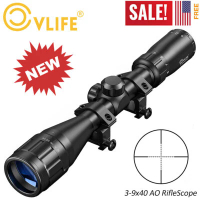 CVLIFE 3-9X40 Rifle Scope Adjustable Objectives Mil Dot Reticle Optics Gun Scope