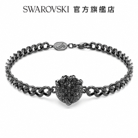 SWAROVSKI 施華洛世奇 Dragon &amp; Phoenix 手鏈 龍爪, 黑色, 鍍黑鉻色