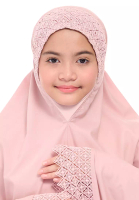 SITI KHADIJAH Siti Khadijah Telekung Modish Asanoha Youth In Blush Pink