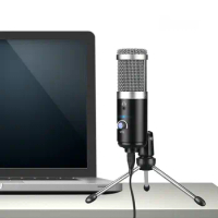 USB Microphone Podcast Condenser Microphone Professional Microphone With Tripod Stand for Computer Youtube
