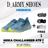Sepatu Running Pria Hoka OneOne Challenger ATR 7 Blue Coral Free Kaos Kaki Outdoor