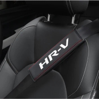 For Honda HRV HR-V Logo Car Accessory Top leather material automotive seat belt cover shoulder protector