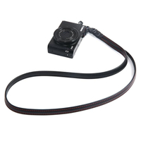 相機皮質揹帶適用於索尼zv1 rx100黑卡GR2 GR3卡片機單孔相機肩帶