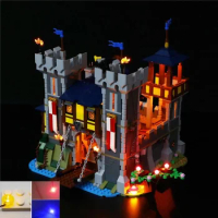 USB Light Kit for Lego Creator Medieval Castle 31120 Brick Building Blocks-(Not Included Lego Model)