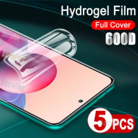 5PCS Hydrogel Film For Xiaomi Redmi Note 10S 10 S 10T 5G Pro Max For Note10 Note10S Note10T 5 G Water Gel Screen Protector 600D