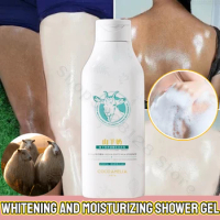 Goat Milk Body Wash Nicotinamide Whitening Brightening Cleansing Shrink Pores Moisturizing Long Lasting Scented