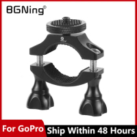 Bike Motorcycle Handlebar Mount Holder Clip Bracket Anti-loose Tube Clamp 1/4" for Gopro9 8 Max For Insta360 ONE R for Osmo