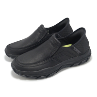 Skechers 懶人鞋 Respected-Elgin Slip-Ins 男鞋 黑 休閒鞋 套入式 方便穿脫 204810BBK