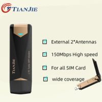 3G 4G LTE Wireless Router USB Dongle 150M Modem Stick Mobile Broadband Sim Card WiFi Adapter With Innovative External 2 Antennas