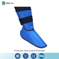 Genuine radiological protection high quality shoe cover x-ray radiation protective 0.35mmpb lead rubber shoe cover