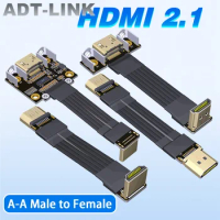 ADT-Link HD 2.1 Male to Female Built-in Flat Thin Video Extension Cable for 2K/240hz 4K/144Hz 0.05m-3m HDTV HDMI2.1 GPU Extender