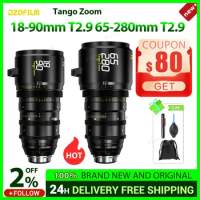 DZOFilm Tango Zoom 18-90mm T2.9 65-280mm T2.9 S35 Zoom Lens Bundle for ARRI PL Canon EF
