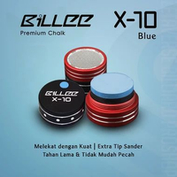 Bille Premium Chalk X10 Kapur Chalk Billiard Profesional - Kapur Billiard Premium Blue
