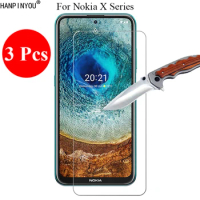3 Pcs/Lot New 9H 2.5D HD Clear Premium Tempered Glass Screen Protector For Nokia X30 X10 X100 X20 Protective Film + Clean Tools