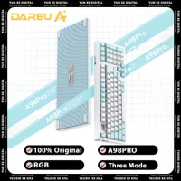Dareu A98PRO Mechanical Keyboard Three Mode RGB Backlit Wireless Gaming Keyboard Gasket Hot Swap Pc Gamer Accessories Office Mac